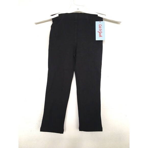 2 Cat & Jack Pants Toddler Kids Girl Jeggings Black Size 3T Pockets Bundle - Picture 2 of 7